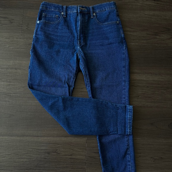 Everlane Medium Blue Wash High Rise Skinny Ankle-Length Jeans - Picture 2 of 6